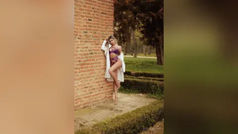 KaylaMinov — Sexy in The Castle Garden