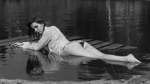 KristinaAmila — in the water