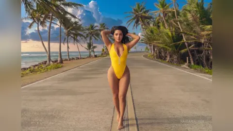 FabianaLima — Pool and Beach date!