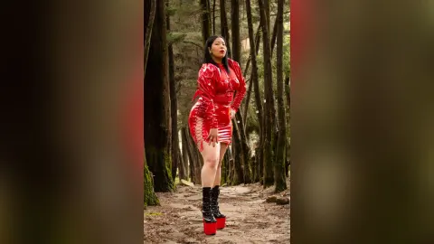 LeizaMagnus — latex, leather in public