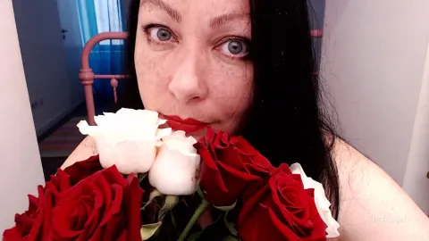 AuraCrina — Red and White Roses (love or passion?:)