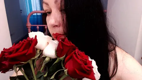 AuraCrina — Red and White Roses (love or passion?:)