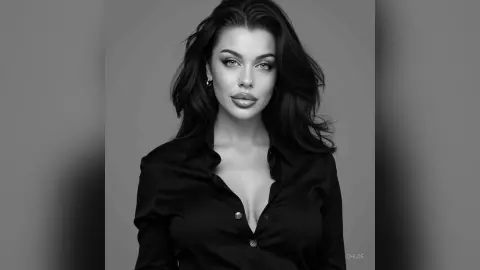 Chloe — B&amp;W portrait 🖤