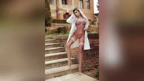 KaylaMinov — Sexy in The Castle Garden