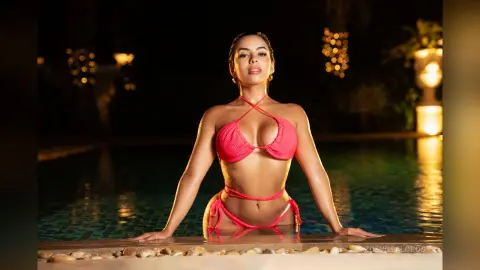 ZoeVillalobos — this bikini is coming off