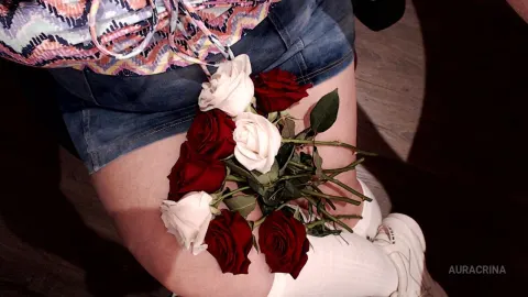 AuraCrina — Red and White Roses (love or passion?:)