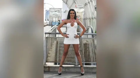BrianaJohnson — Long legs/white dress