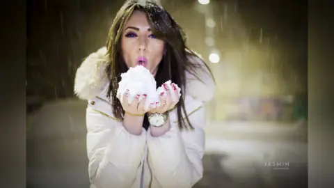 Arianna — Enjoying the snow!