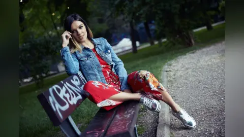 Rebecca — In the park..