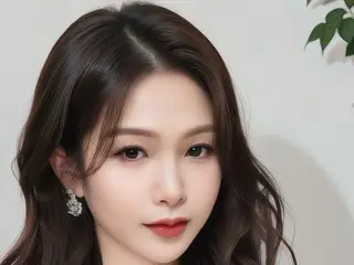 AbbyLiLi poses with a soft smile, showing her long dark hair and silver earrings against a plain white background.