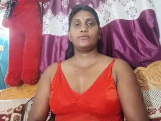 Blackqweenxxxx poses in a red tank top, showing her bare shoulders and cleavage against a purple and white background.